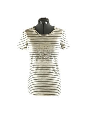 J. CREW FACTORY Gray and white striped tee shirt. Size XS, NWT!